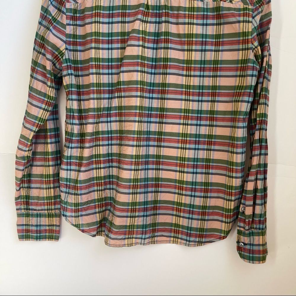 J. Crew Classic Fit Pullover Silk Cotton Shirt Size Medium - Picture 9 of 13